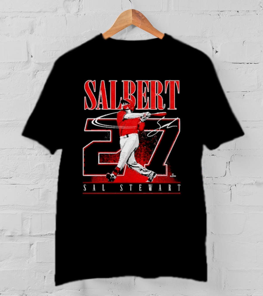 Salbert Sal Stewart Cincinnati Reds 27 Player T-Shirt