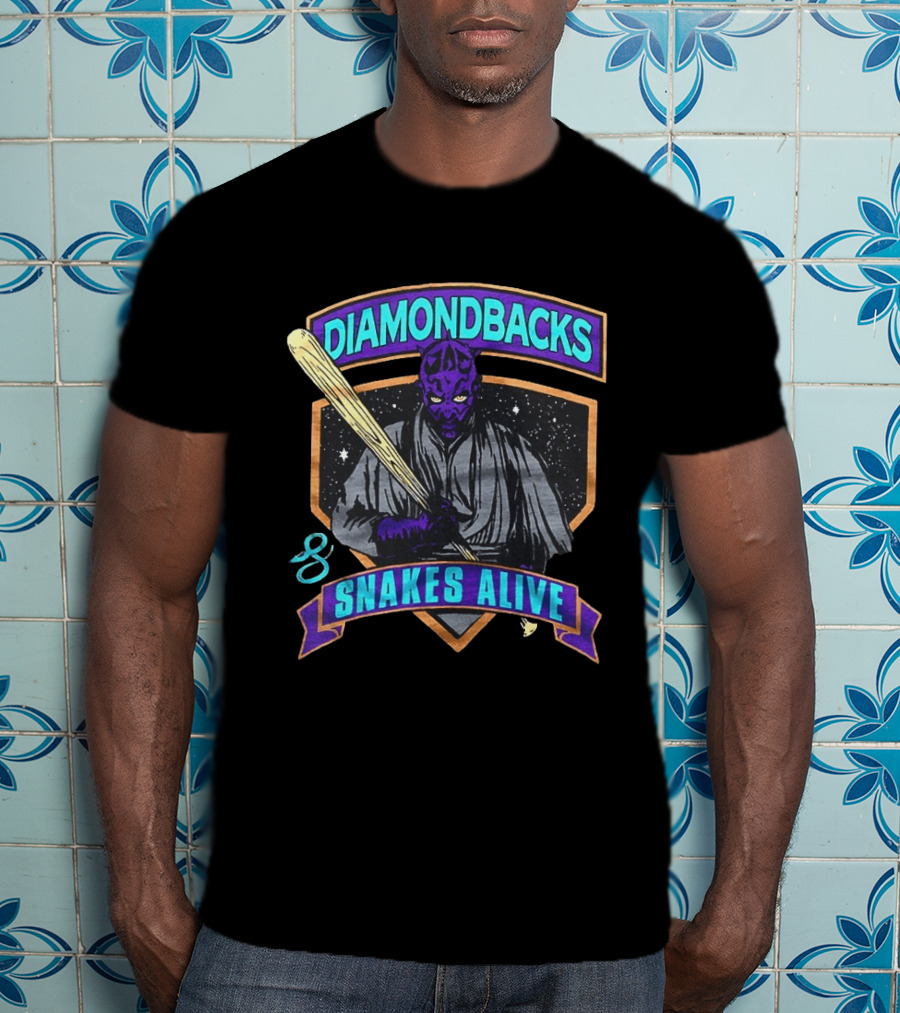 Diamondbacks Snakes Alive Baseball Jedi Warrior T-Shirt