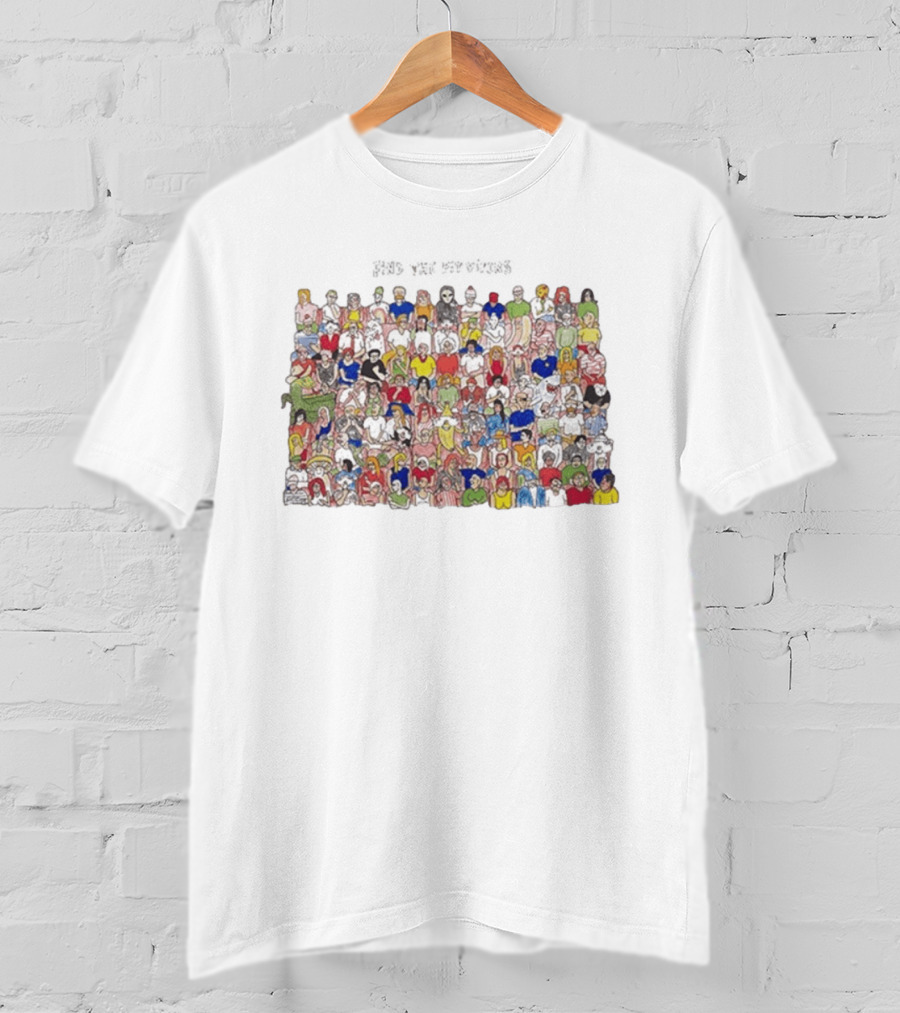 Find The Pit Vipers Crowd Search Puzzle T-Shirt