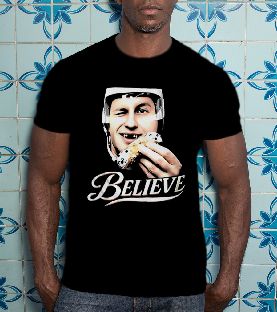 Believe Jack Hughes Big Head Philadelphia Flyers NHL T-Shirt