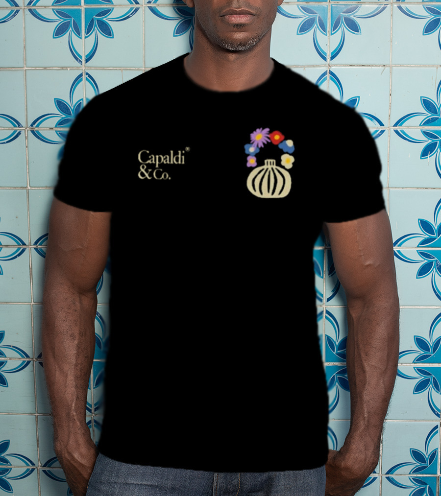 Capaldi & Co Flower Pot Colorful Blooms T-Shirt