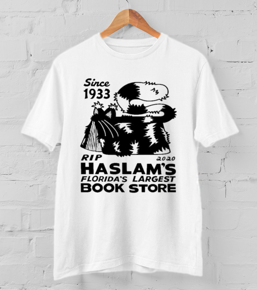 Since 1933 RIP 2020 Haslam's Florida's Largest Book Store Snoopy Doghouse T-Shirt