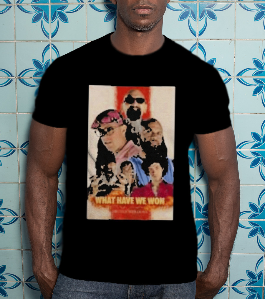 What Have We Won Marshmallow Napalm Band Members Collage T-Shirt