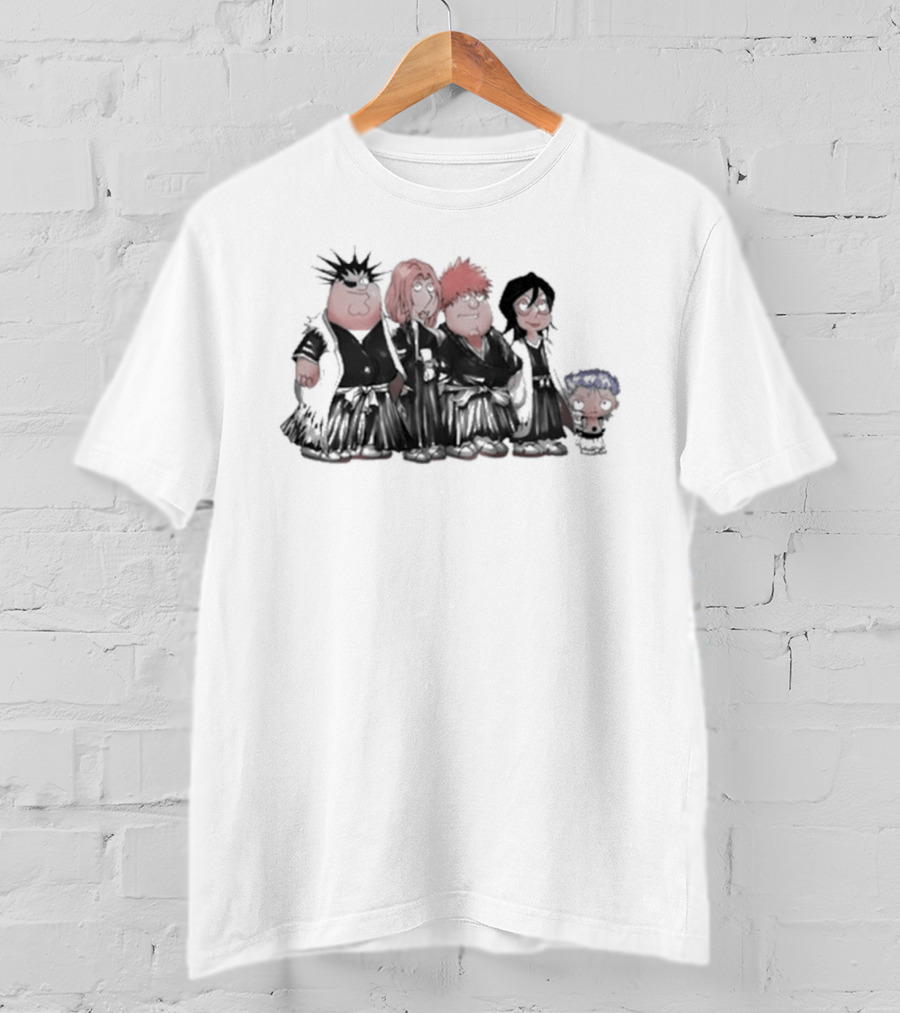 Family Guy Bleach Soul Reapers Crossover Characters T-Shirt