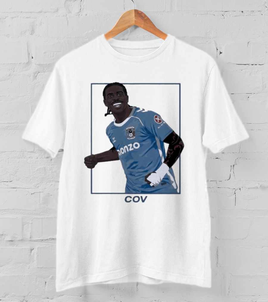 Coventry City FC Haji Wright Monzo Sponsor Premier League Comeback T-Shirt