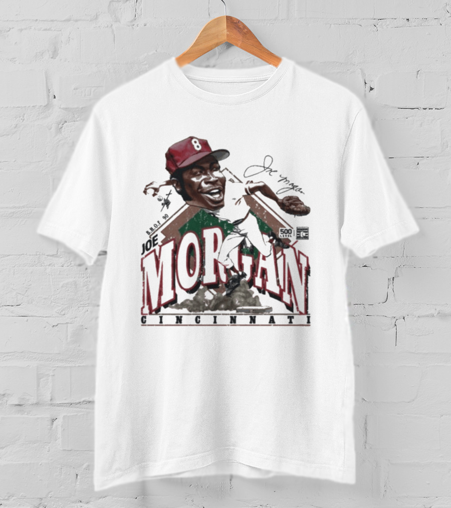 Joe Morgan Cincinnati Bruce Stark Collection 1981 T-Shirt