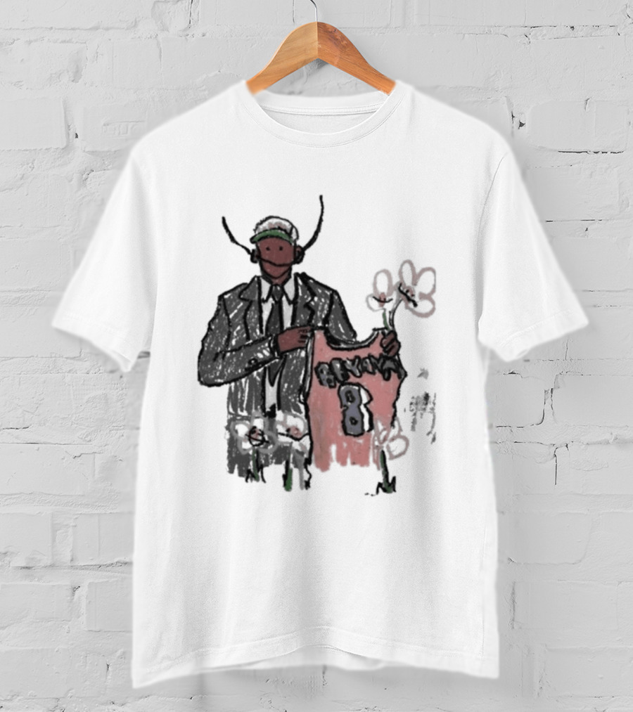 Legend Kobe Bryant Doodles Basketball Icon Art Bulls Flower NBA Black Mamba T-Shirt
