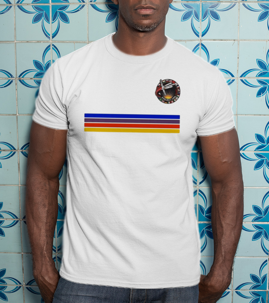 Ryan Gosling Project Hail Mary Mission Patch Rainbow Stripes T-Shirt