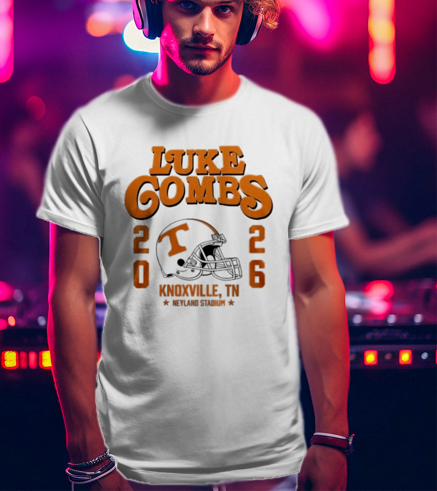 Luke Combs Tennessee Volunteers Knoxville Concert 2026 Stadium Tour T-Shirt