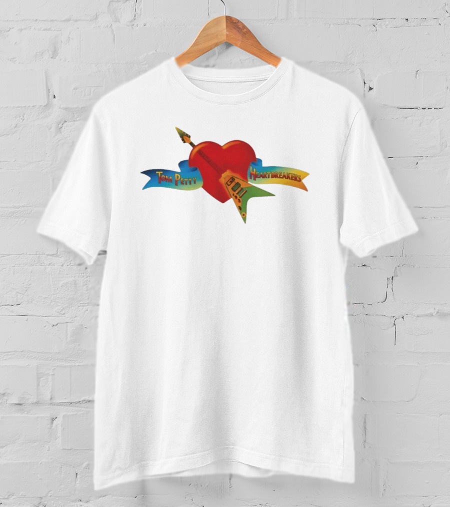 Tom Petty Heartbreakers Heart With Guitar T-Shirt