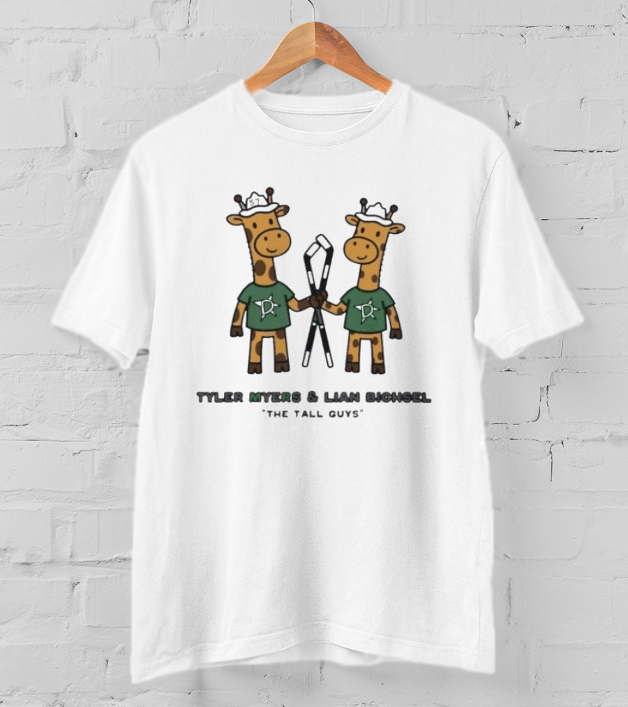 Tyler Myers Lian Bichsel The Tall Guys Giraffe T-Shirt