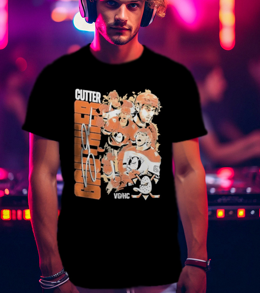 Anaheim Ducks Cutter The Sniper Hockey Collage 2026 T-Shirt