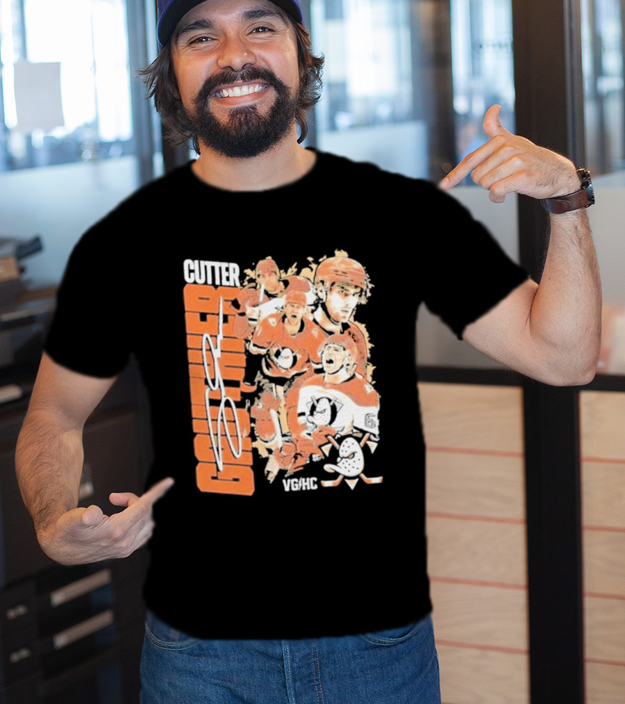 Anaheim Ducks Cutter The Sniper Hockey Collage 2026 T-Shirt
