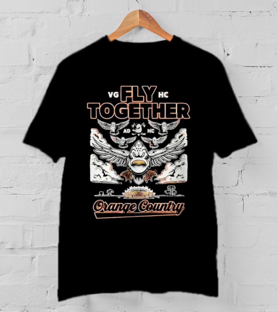 Anaheim Ducks Fly Together Formation Orange County 2026 T-Shirt
