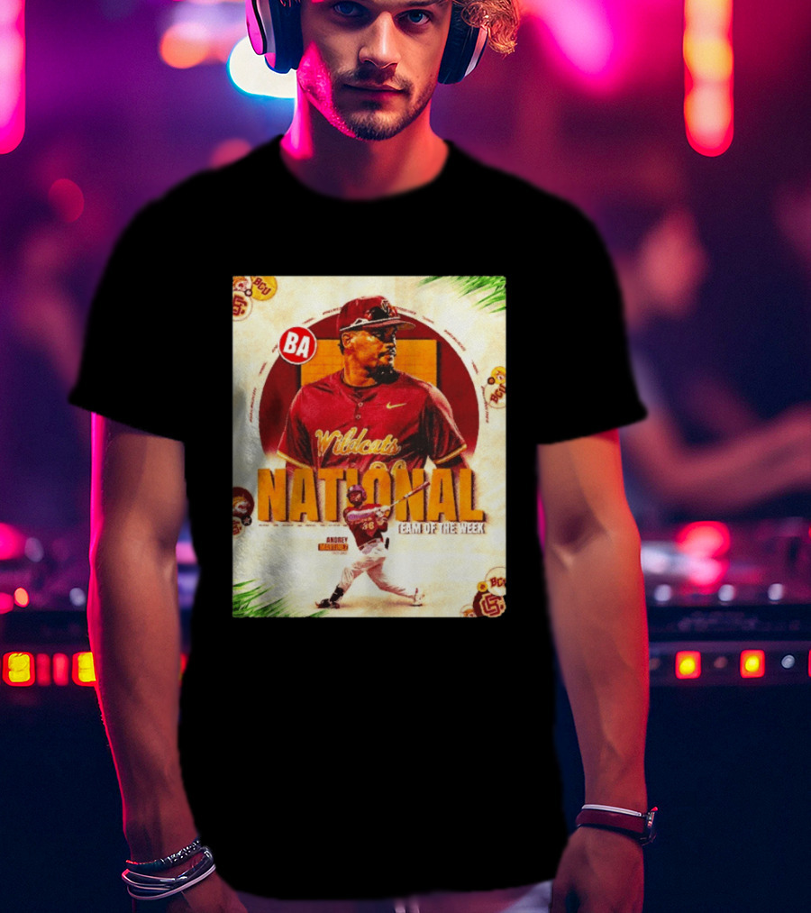 Andrey Martinez Wildcats National Team Of The Week Bethune Cookman T-Shirt