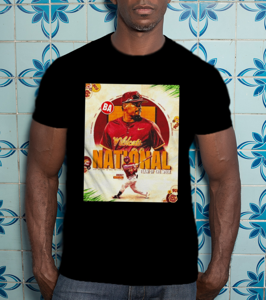 Andrey Martinez Wildcats National Team Of The Week Bethune Cookman T-Shirt