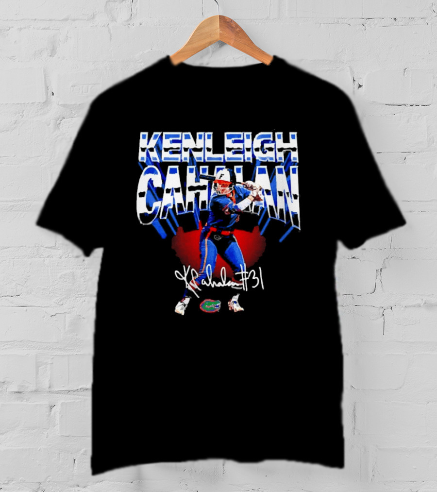 Kenleigh Cahalan Florida Gators Softball 31 Signature Player T-Shirt