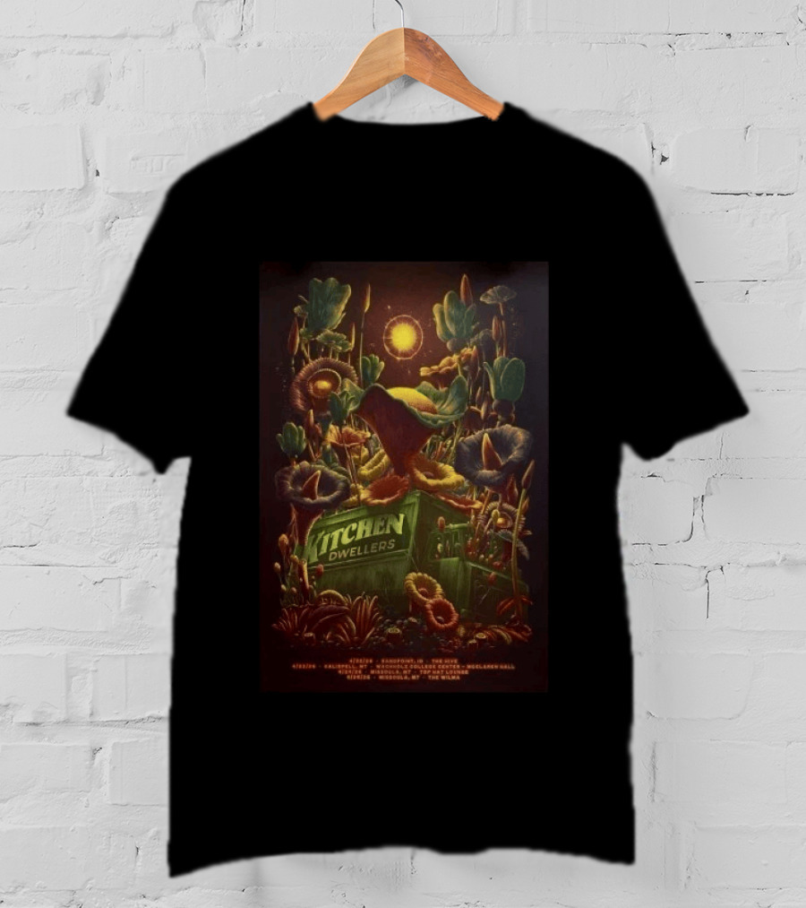 Kitchen Dwellers Spring Tour 2026 Fargo Sandpoint Bozeman Missoula Bend Sun Return T-Shirt