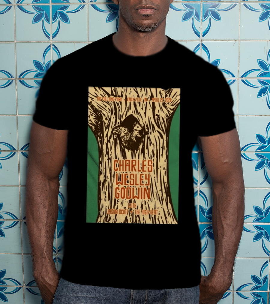 Charles Wesley Godwin Knoxville April 22 2026 With Jason Scott And The High Heat T-Shirt