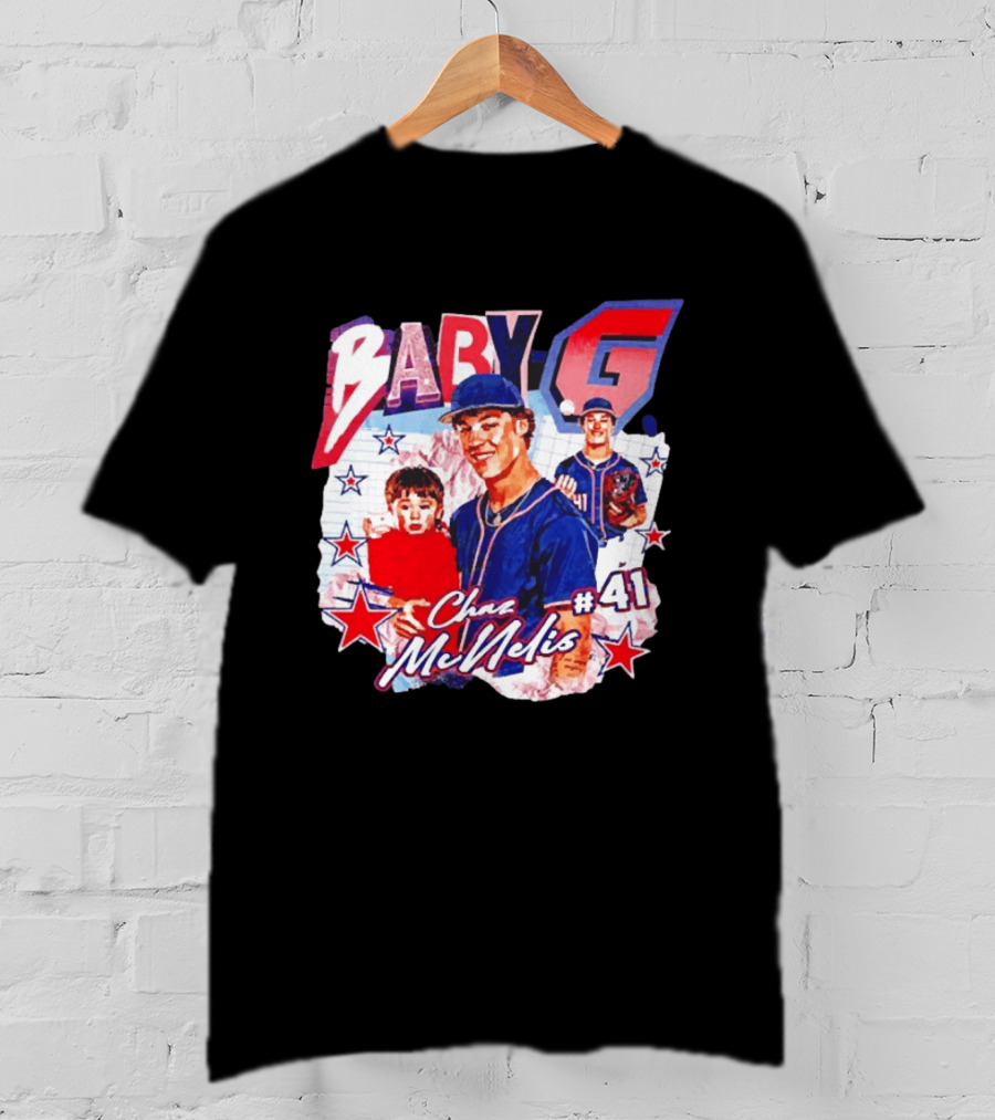 Chaz McNelis 41 Baby G Arizona Wildcats Baseball Stars T-Shirt