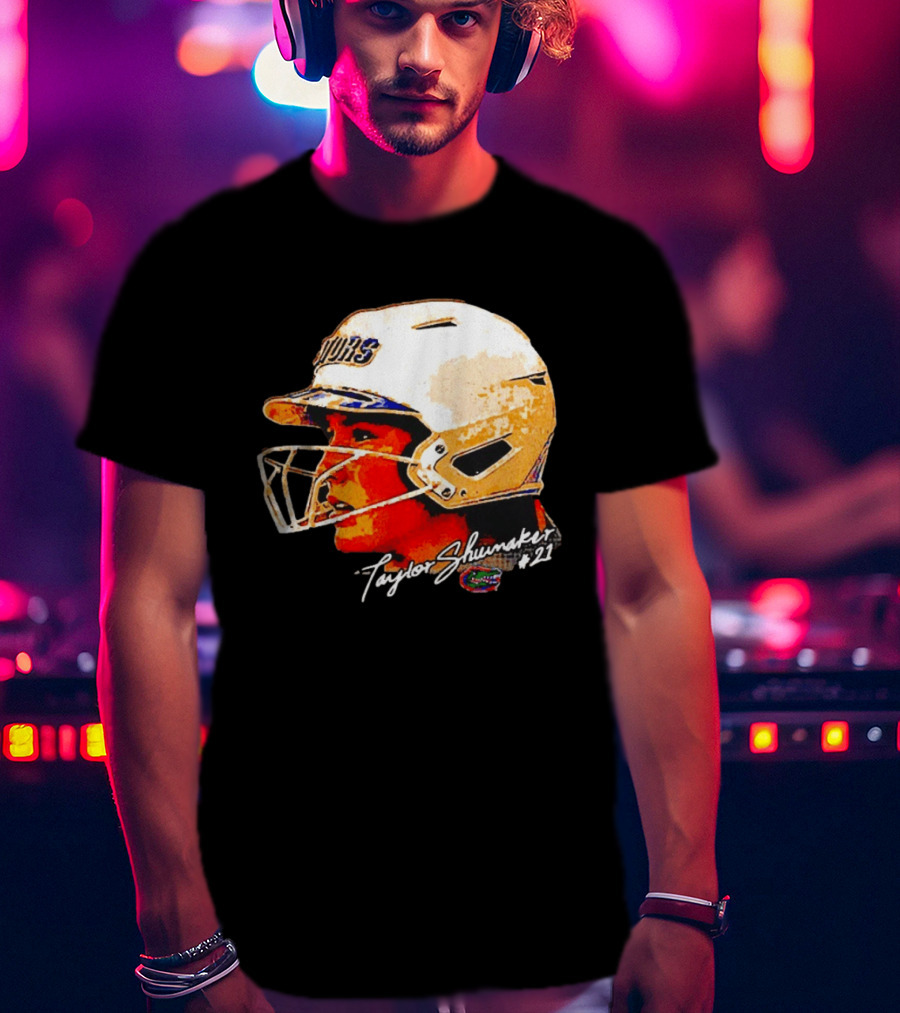 Taylor Shumaker Florida Gators Softball Big Head #21 T-Shirt