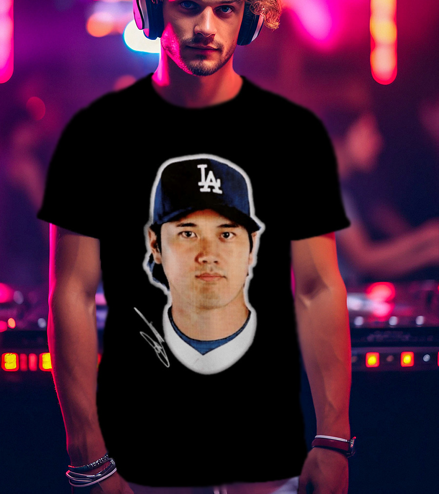 Los Angeles Dodgers Shohei Ohtani Headliner Authentic Baseball Fan Gear T-Shirt