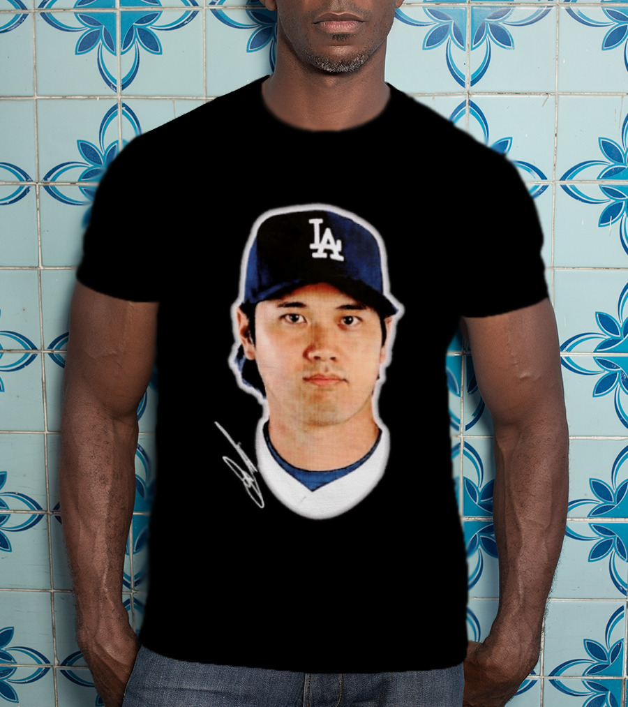 Los Angeles Dodgers Shohei Ohtani Headliner Authentic Baseball Fan Gear T-Shirt