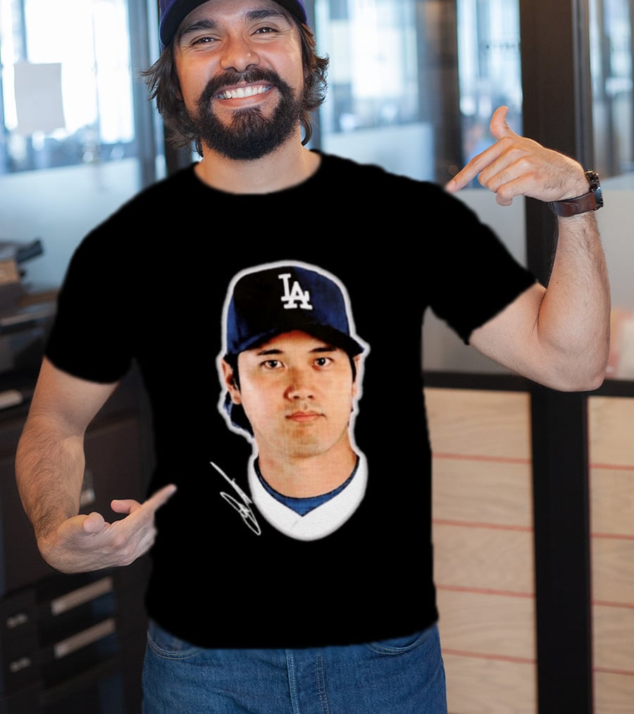 Los Angeles Dodgers Shohei Ohtani Headliner Authentic Baseball Fan Gear T-Shirt