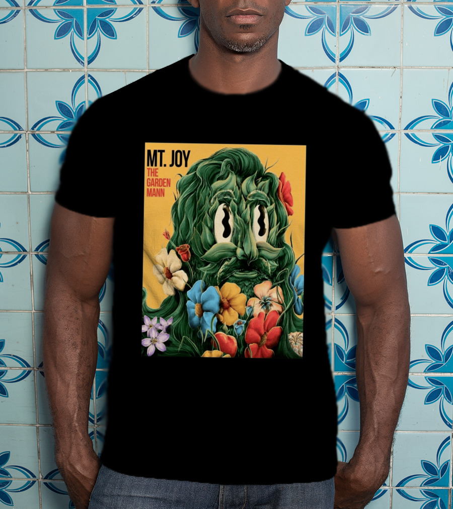 MT Joy The Garden Mann Album Floral Face T-Shirt