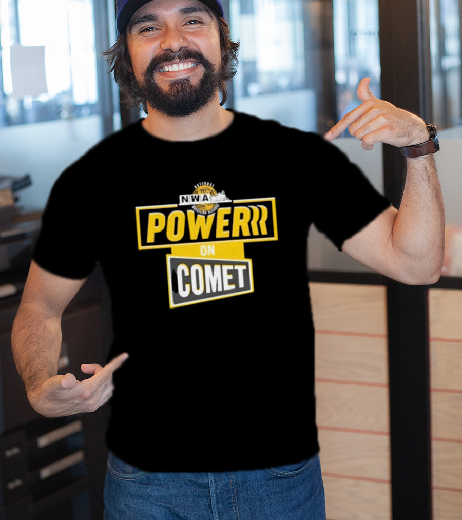National Wrestling Alliance Powerrr On Comet Retro Sports Entertainment T-Shirt