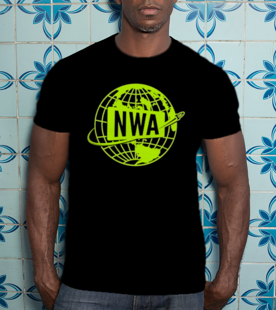 NWA National Wrestling Alliance Space Globe Comet Variant T-Shirt
