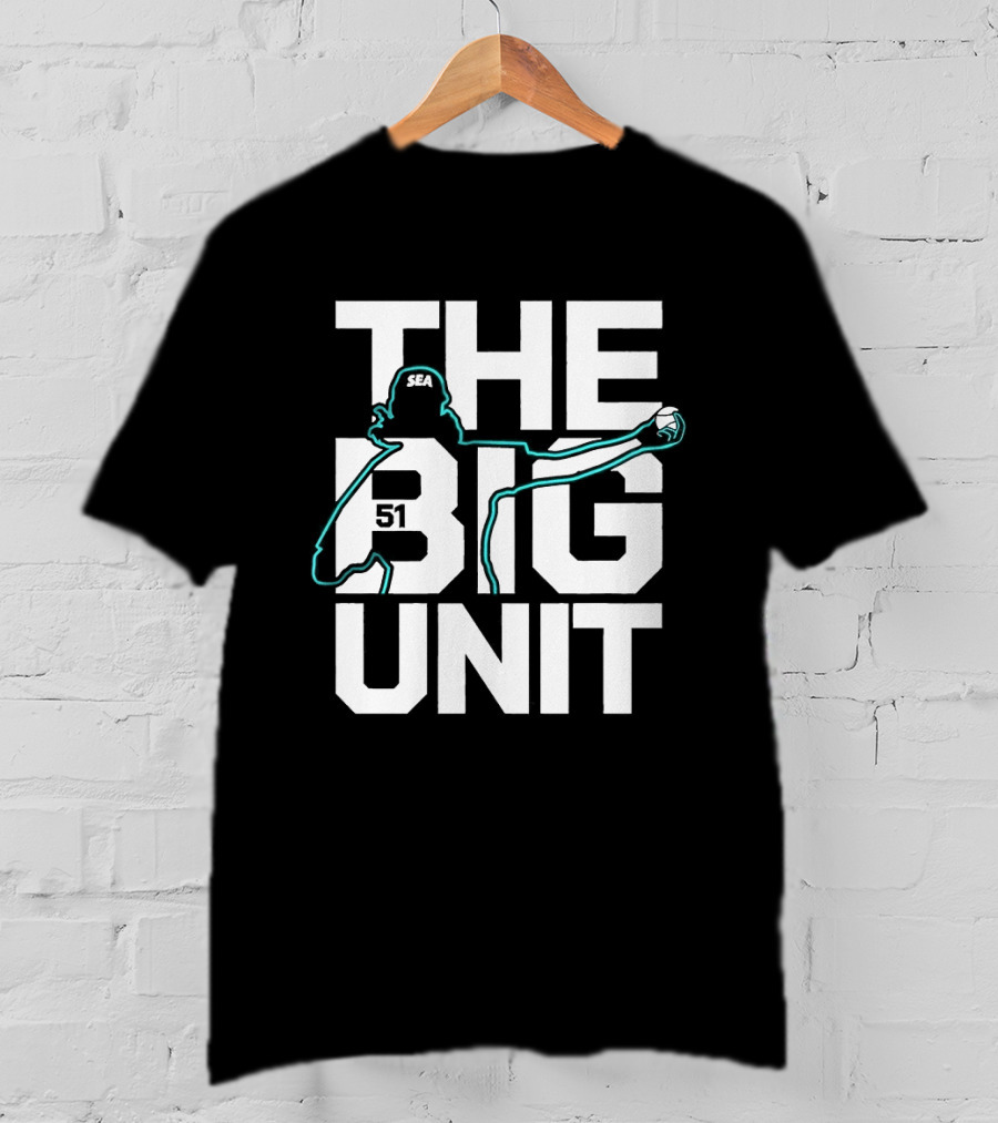 The Big Unit Randy Johnson Seattle Mariners Baseball Pitcher T-Shirt