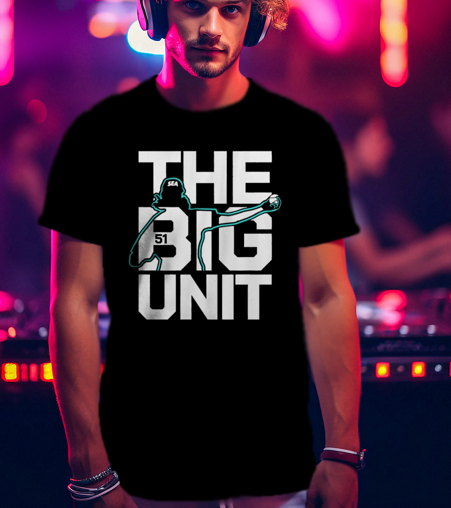 The Big Unit Randy Johnson Seattle Mariners Baseball Pitcher T-Shirt