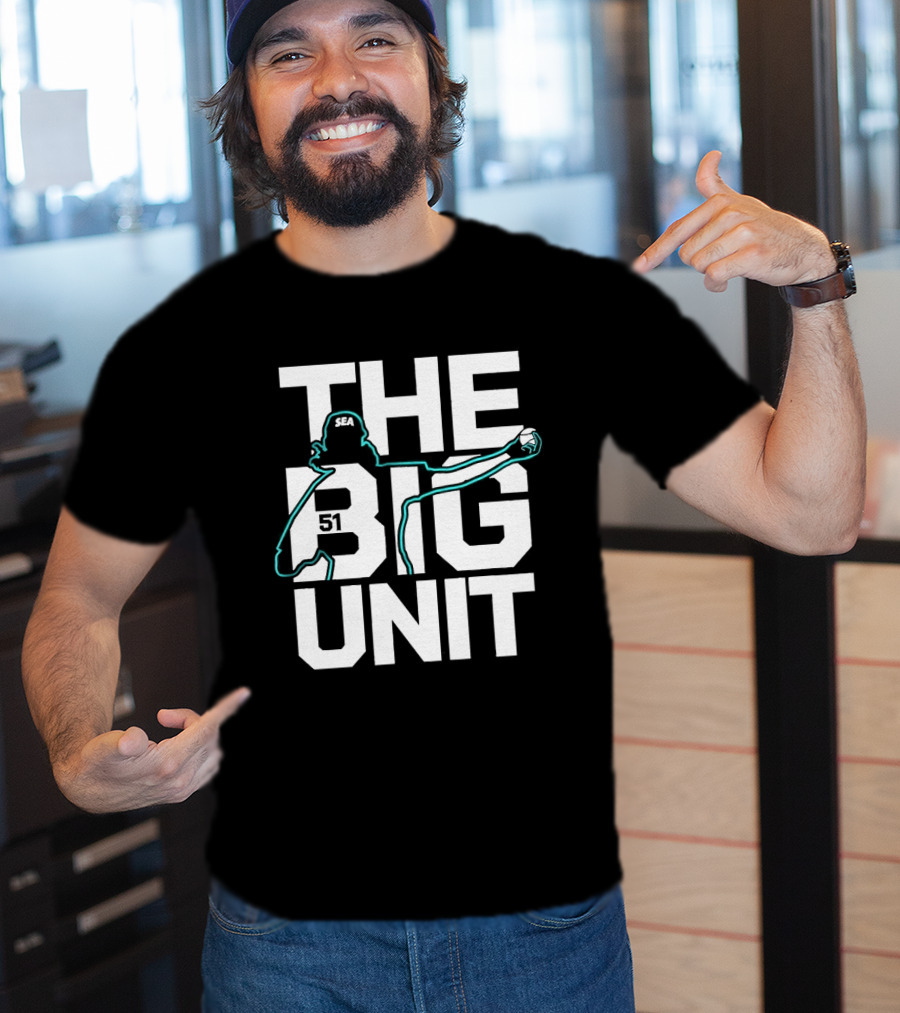 The Big Unit Randy Johnson Seattle Mariners Baseball Pitcher T-Shirt