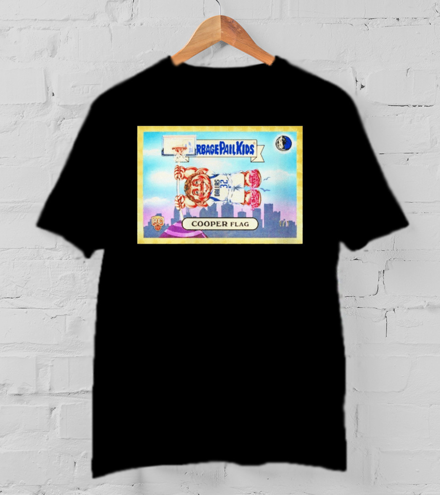 Garbage Pail Kids Cooper Flagg Dallas 32 RC Basketball Skyline T-Shirt