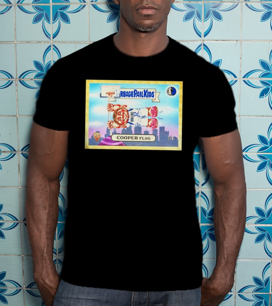 Garbage Pail Kids Cooper Flagg Dallas 32 RC Basketball Skyline T-Shirt