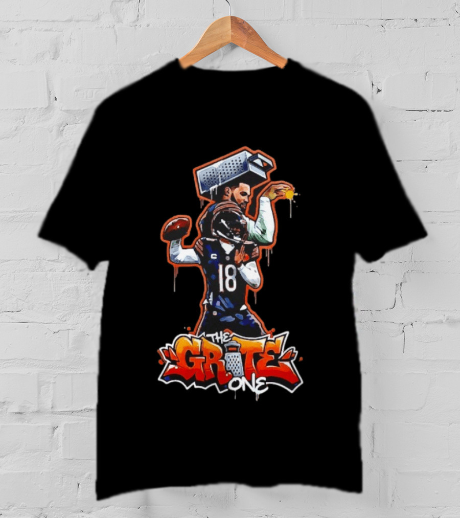 The Grate One Iceman Caleb Williams Chicago Bears Football T-Shirt