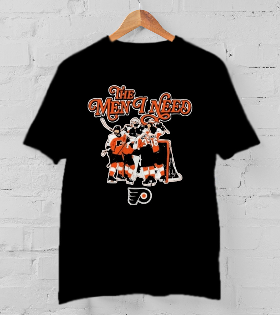 The Men I Need Philadelphia Hockey Team Players Celebrating Victory T-Shirt