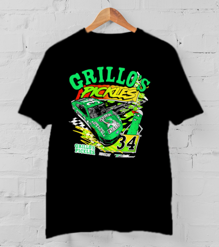 Grillo's Pickles Race Car Todd Gilliland Front Row Motorsports #34 T-Shirt