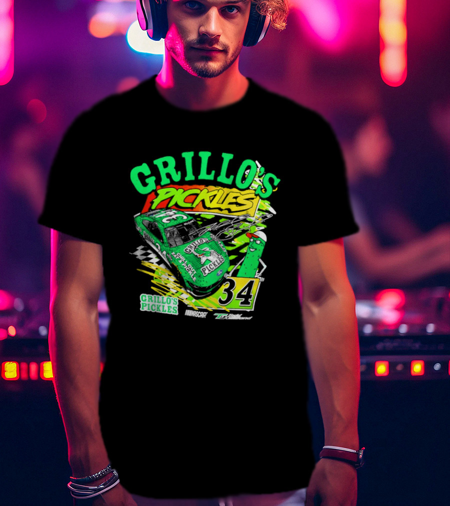 Grillo's Pickles Race Car Todd Gilliland Front Row Motorsports #34 T-Shirt