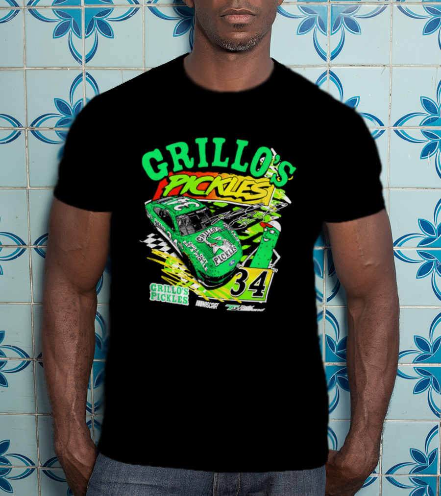 Grillo's Pickles Race Car Todd Gilliland Front Row Motorsports #34 T-Shirt