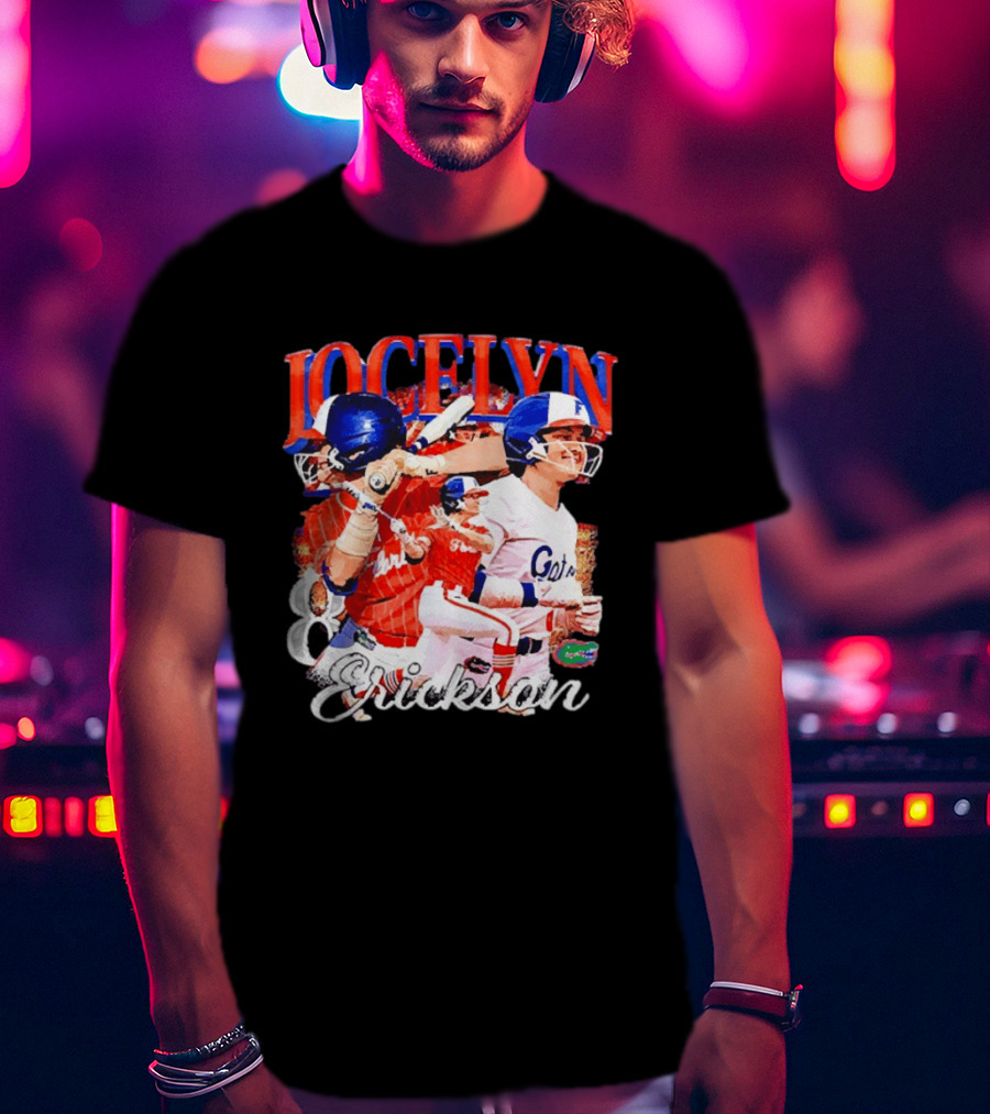 Jocelyn Erickson Florida Gators Softball Player Collage T-Shirt