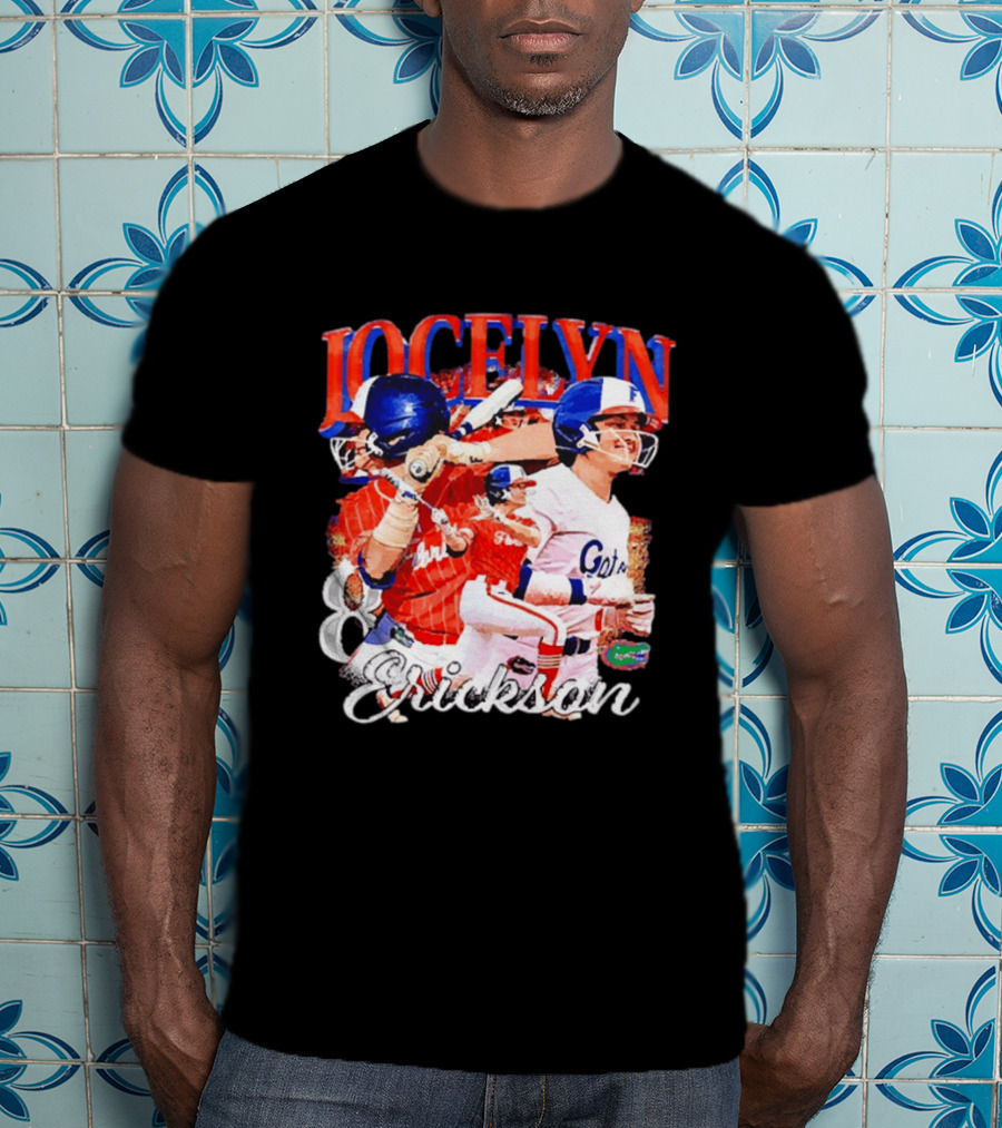 Jocelyn Erickson Florida Gators Softball Player Collage T-Shirt