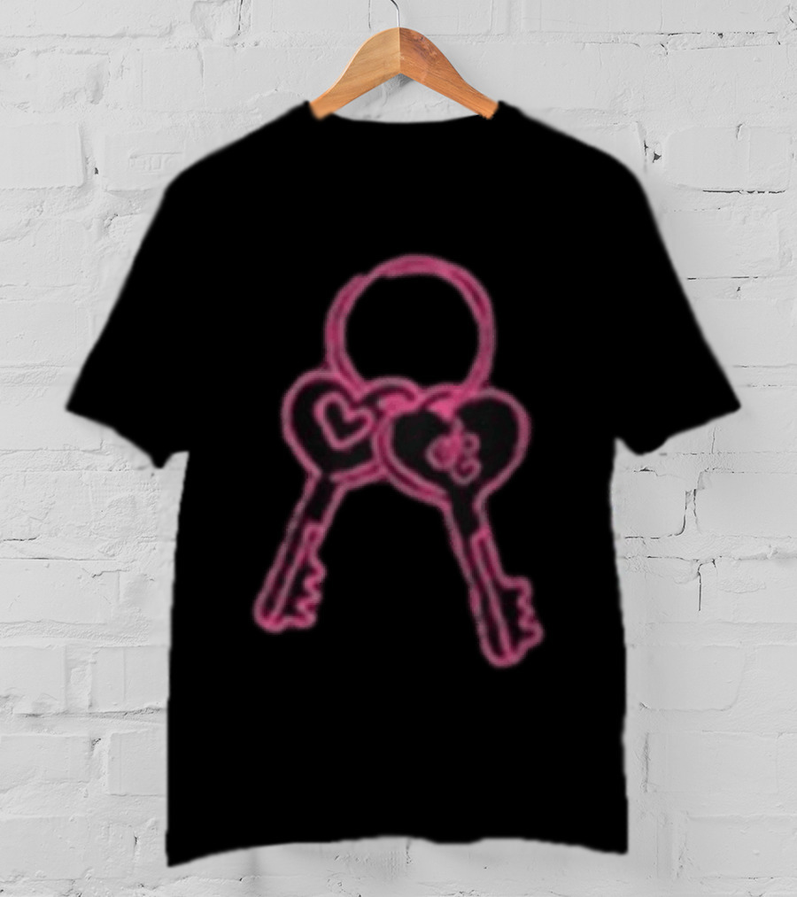 Sabrina Carpenter Never Enter Through The Back Door Heart Keys T-Shirt