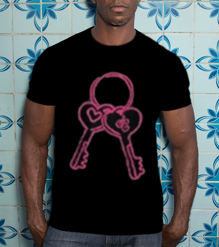 Sabrina Carpenter Never Enter Through The Back Door Heart Keys T-Shirt