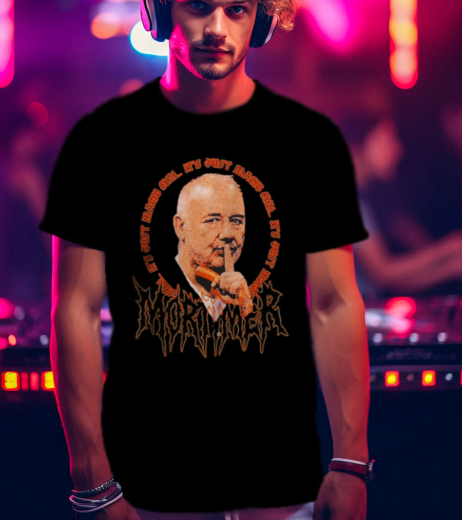 Shhh It's Just Magic Bob Mortimer Orange T-Shirt