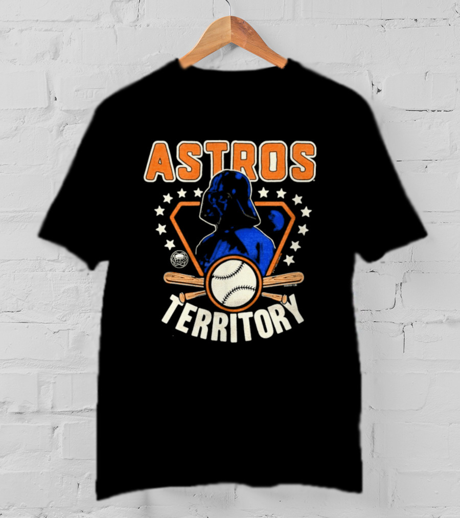 Youth Houston Astros Territory Star Wars Collaboration With Baseball And Darth Vader T-Shirt