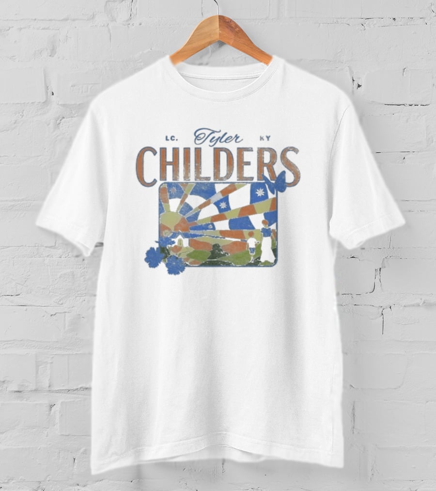 Tyler Childers Sunlit Stained Glass Old Country Church T-Shirt