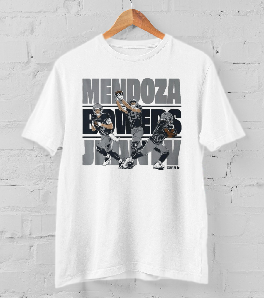 Mendoza Bowers Jeanty Football Trio Vegas Sports T-Shirt