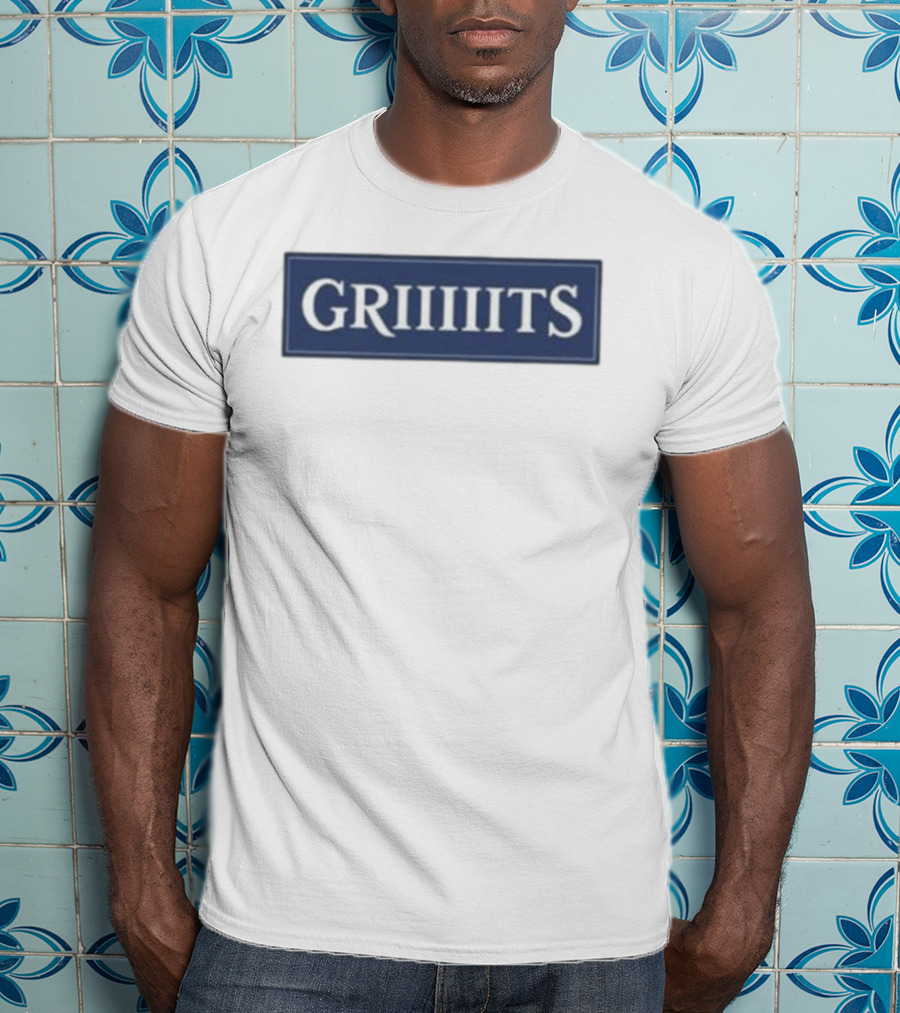 Jill Scott Miss Griiits Bold Text Rectangular Navy T-Shirt